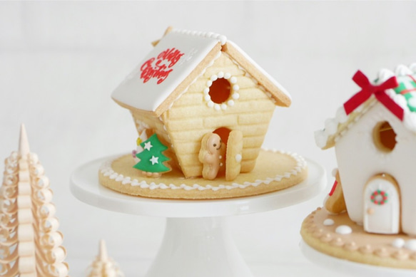 オシャレなお家　四角屋根/フリル屋根　クッキー型・クッキーカッター 4枚目の画像