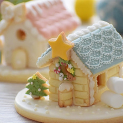 シンプルなお家【特大】フリル屋根　クッキー型・クッキーカッター 4枚目の画像