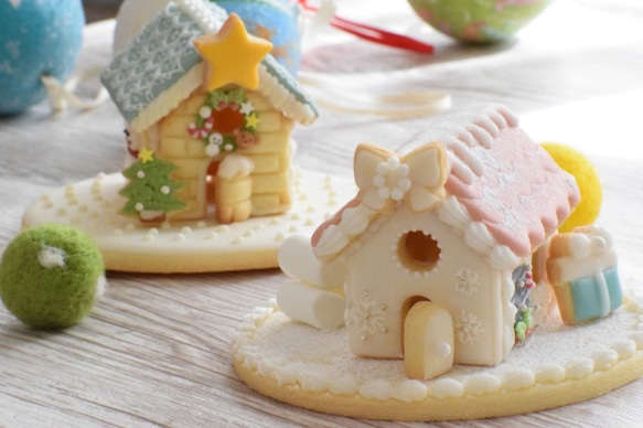 シンプルなお家【特大】フリル屋根　クッキー型・クッキーカッター 5枚目の画像