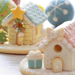シンプルなお家【特大】フリル屋根　クッキー型・クッキーカッター 6枚目の画像