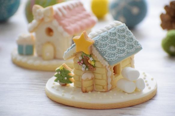 シンプルなお家【特大】フリル屋根　クッキー型・クッキーカッター 10枚目の画像