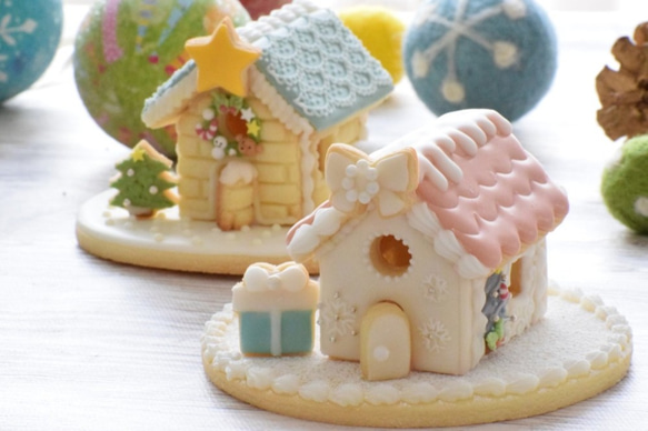 シンプルなお家【大】フリル屋根　クッキー型・クッキーカッター 6枚目の画像