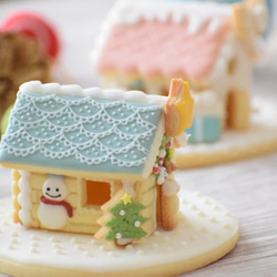 シンプルなお家【中】フリル屋根　クッキー型・クッキーカッター 4枚目の画像