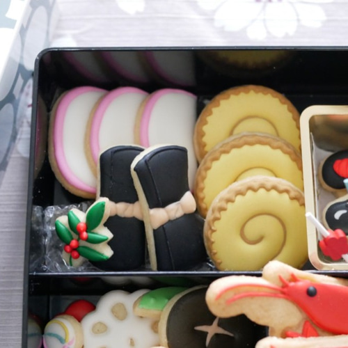 クッキー額縁セット おせちセット（型11点＋エビスタンプ）クッキー型・クッキー