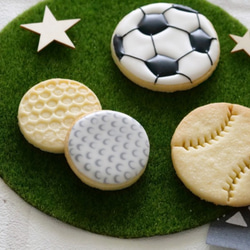 ゴルフボール（スタンプ付き）クッキー型・クッキーカッター 2枚目の画像