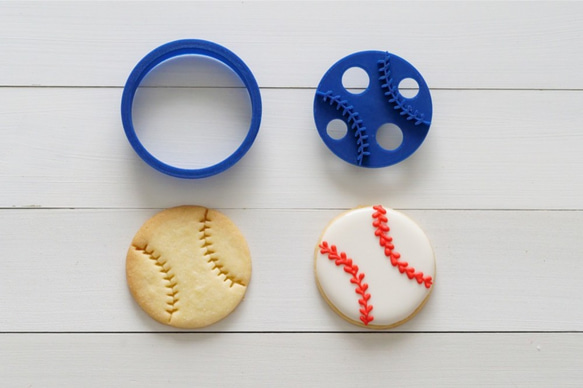 野球ボールクッキー型・クッキーカッター 2枚目の画像