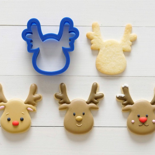 トナカイの顔クッキー型・クッキーカッター クッキー型 Cookie cutter