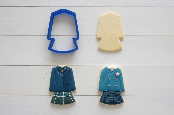 制服・女子（幼稚園/小学校/高校）クッキー型・クッキーカッター 1枚目の画像
