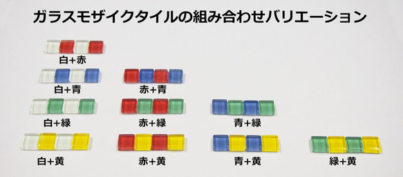 文字タイル表札8文字　ガラスモザイクタイルボード 3枚目の画像