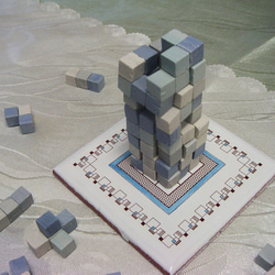 3Dパズルゲーム Ancient Construct（古代建築）　インディゴ 3枚目の画像