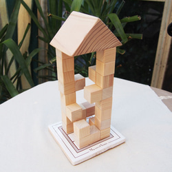 「House」　東京の森で育った木で作った積木ゲーム 6枚目の画像