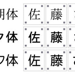 文字タイル漢字かな特注　25mm角タイル製 4枚目の画像