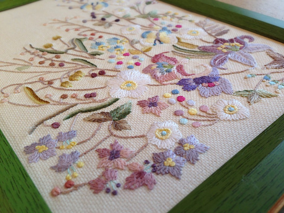 刺繍作品：胡蝶の夢 3枚目の画像