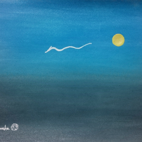 月夜の龍 絵画 yu-zy 通販 2220852｜Creema(クリーマ)