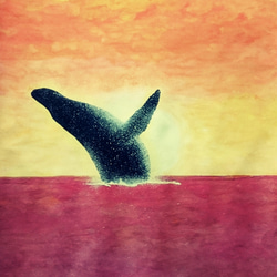 油彩画 メジロ　約20cm x 20cm メジロ 絵画 yu-zy 通販 2610307｜Creema(クリーマ)