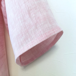 上質リネン　ゆるふわプルオーバー（powder pink） 7枚目の画像