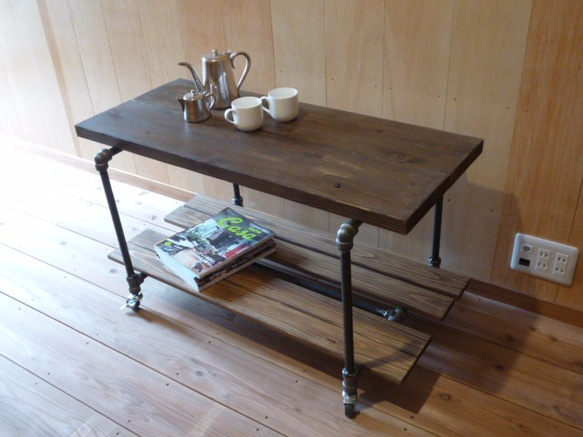 キャスター付きアイアンテーブル アイアンテーブル©（キャスター付き） ローテーブル・リビング