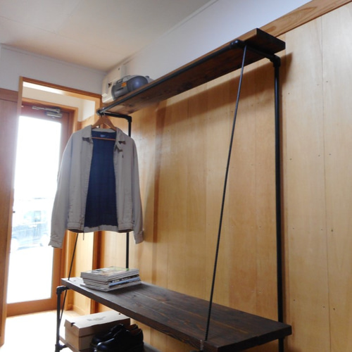 アイアンパイプハンガーラック© ハンガーラック あけぼの工務店 通販