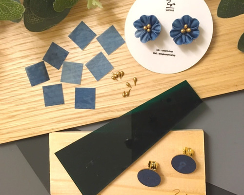 伝統工芸をおうちで】つまみ細工アクセサリーキット 生地 Conomi