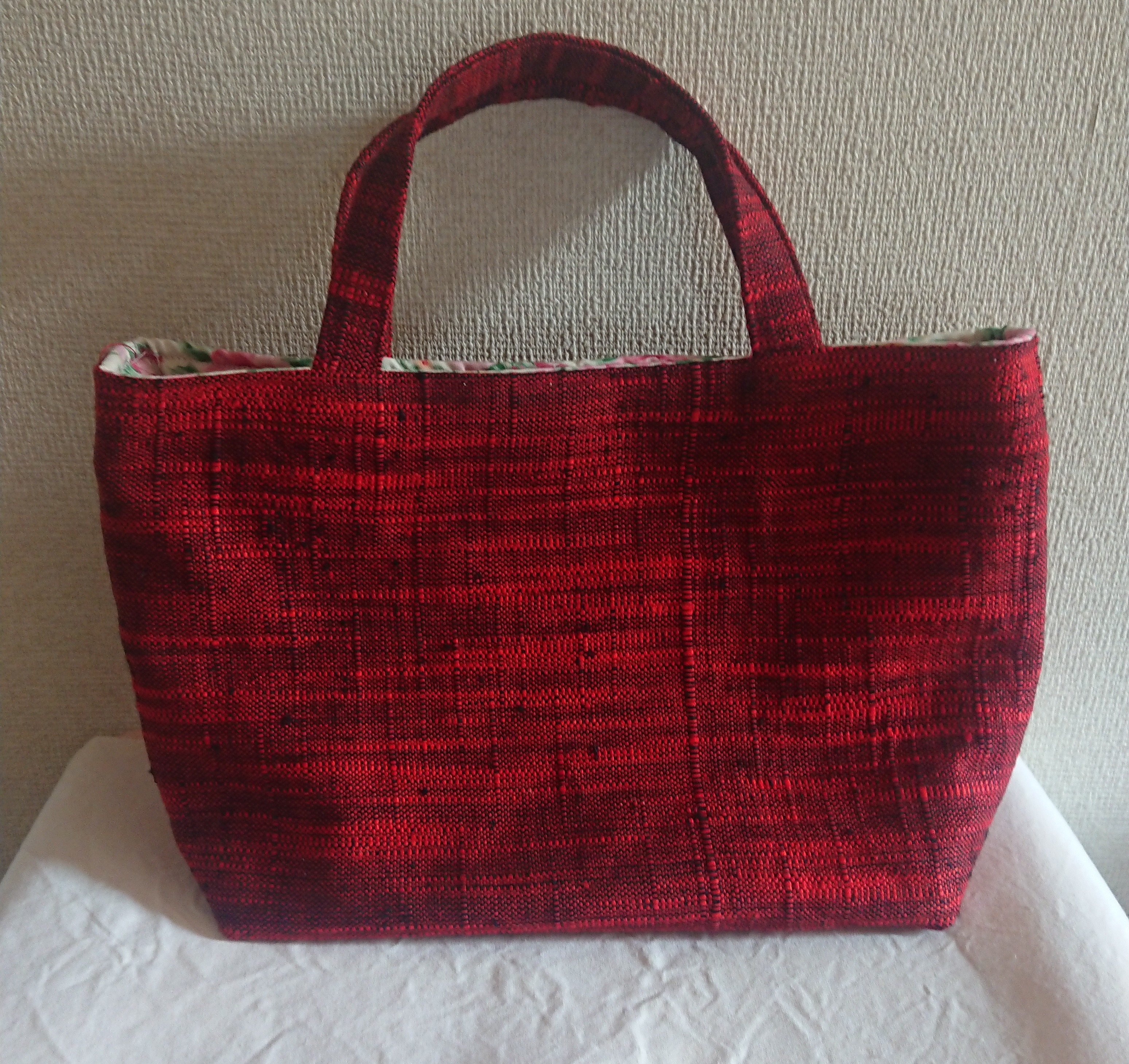 正絹帯 リメイク ハンドメイド お茶会 パーティー サブバッグ ちっさく