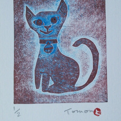 猫絵画（版画） 0_8710319eec071ab958304a31a04d