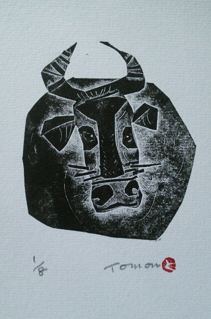 木版画☆牛 冨田美穂｜木版画・絵画 | 牛展 公式ホームページ