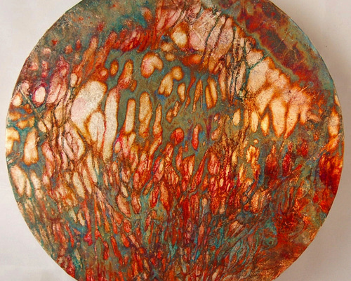 P.G. GRAVELE （金箔押し)抽象絵画❗最終値下げ中 銀箔を下地にした抽象画 (LIFE III) 絵画 TokyoContemporary