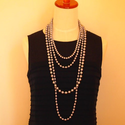 ４連 cotton pearl necklace (3WAY) 2枚目の画像