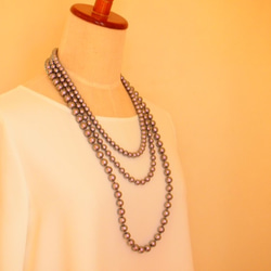 ４連 cotton pearl necklace (3WAY) 5枚目の画像
