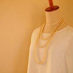 ３連 cotton pearl necklace(3WAY) 1枚目の画像