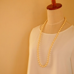 ３連 cotton pearl necklace(3WAY) 3枚目の画像