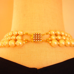 ３連 cotton pearl necklace(3WAY) 4枚目の画像