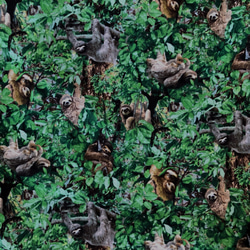 ナマケモノの森 リアルプリント ショルダーバッグ 4枚目の画像
