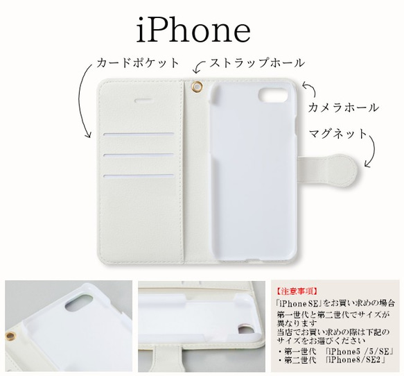 ひんやり♪クリームソーダ＆レモネード！ 手帳型スマホケース【受注生産】 4枚目の画像