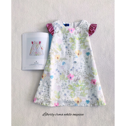 ♡新作♡リバティ生地カペルスカイブルー親子リンク服 子供服