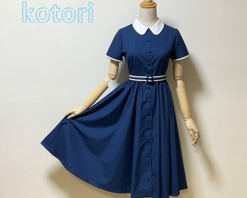 Malymoon シーサイドブルー 水兵 マリン ワンピース 新品 アウトレット ショップ 通販ホビー・楽器・アート - Malymoon