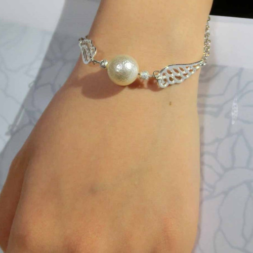 pearl fairy 天使の羽モチーフブレスレット ブレスレット Spring bell 