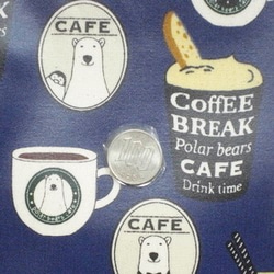 ぱっくりポーチ（スリム小）／Coffee Break 3枚目の画像