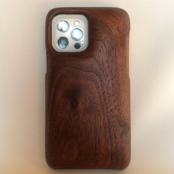 木製iPhoneケース（ウォルナット・フルカバー）（iPhone 12 Pro） 3枚目の画像