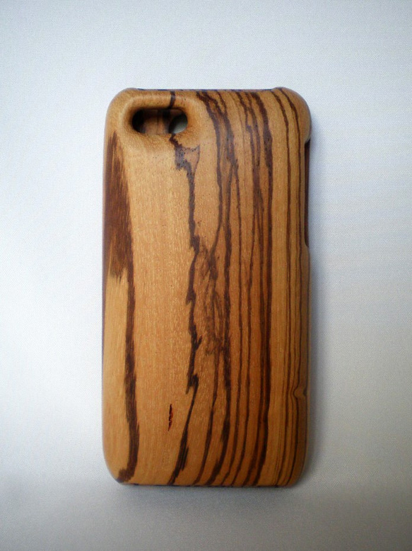 [定做] 木質 iPhone 手機殼（斑馬木全蓋） 第2張的照片