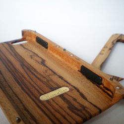 【受注制作】木製iPhoneケース（ゼブラウッド・フルカバー） 4枚目の画像