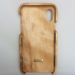 Wood iPhone case (birk, for iPhone X etc.) 第3張的照片