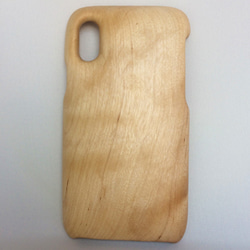 Wood iPhone case (birk, for iPhone X etc.) 第2張的照片