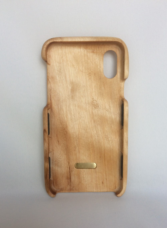 Wood iPhone case (birk, for iPhone X etc.) 第3張的照片