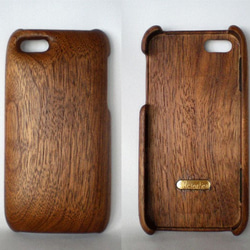 [S樣訂購產品]木質iPhone手機殼（胡桃木） 第2張的照片