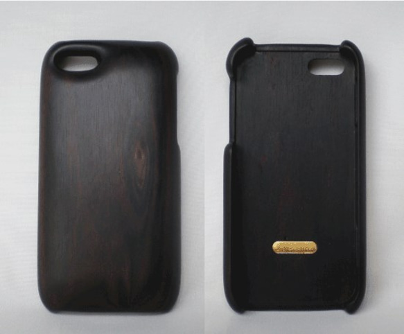 木製iPhoneケース（黒檀） 2枚目の画像