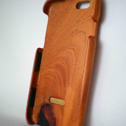 木製iPhone6用ケース（けやき・片面カバー） 4枚目の画像