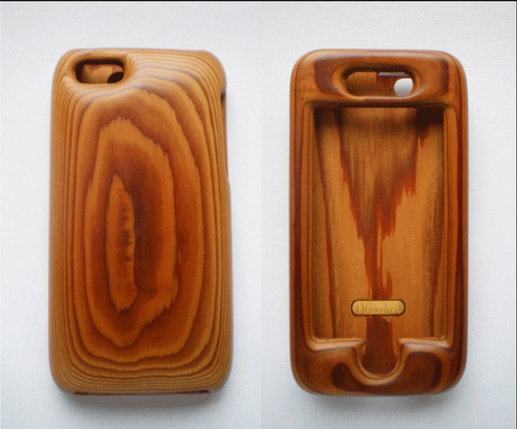 木製iPhoneケース（杉・フルカバー） 2枚目の画像