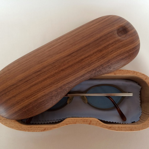木製メガネケースウエンジウッド 木製メガネケースウエンジウッド