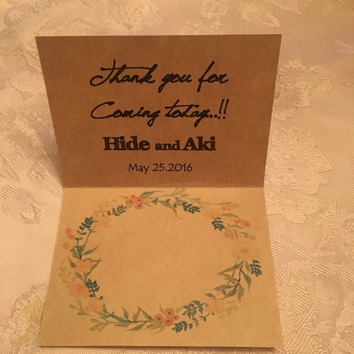 悠璃ママ様✶⋆確認専用ページ メッセージカード 結婚式 席札 席札 メッセージカード 結婚式 20枚 その他オーダーメイド memolily